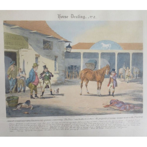 95 - An Antique colour print, The Celebrated Trotting Mare Steel Grey, 13.5ins x 13.5ins, together with t... 