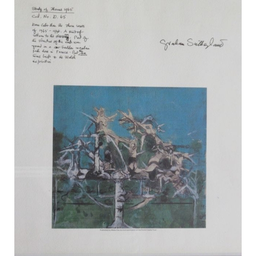 96 - Graham Sutherland, three colour prints, published by Wales gas, by permission of the Picton Castle T... 