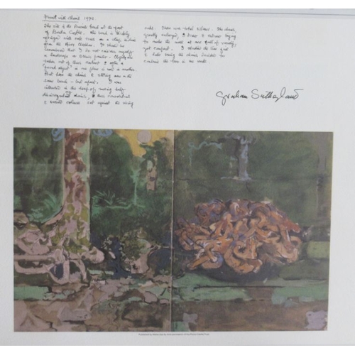 96 - Graham Sutherland, three colour prints, published by Wales gas, by permission of the Picton Castle T... 