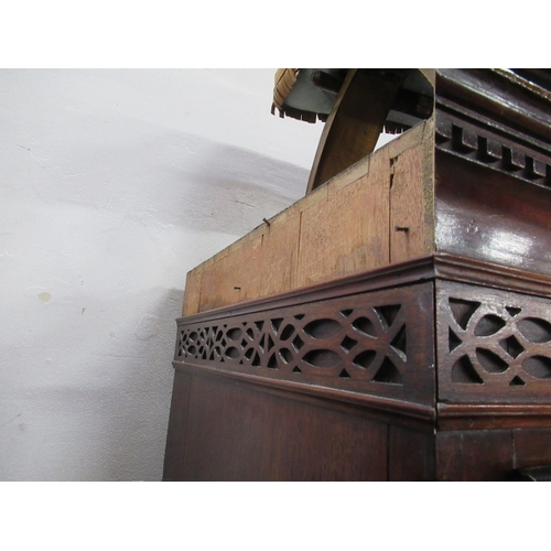 5 - A late Georgian mahogany chest on chest, width 40ins, height 70ins, depth 22ins