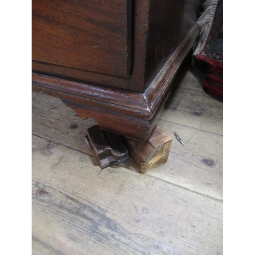 5 - A late Georgian mahogany chest on chest, width 40ins, height 70ins, depth 22ins