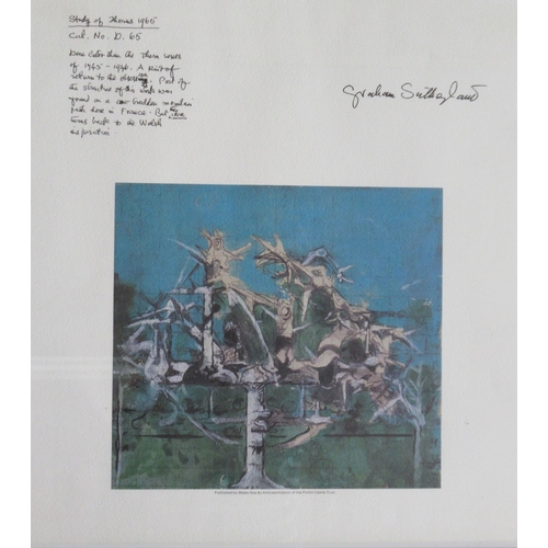 163 - Graham Sutherland, three colour prints, published by Wales gas, by permission of the Picton Castle T... 