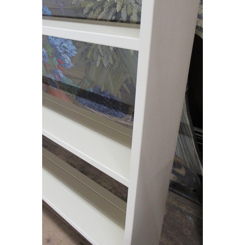 27A - A modern pine topped painted kitchen dresser base, the painted base fitted with drawers, width 62.5i... 