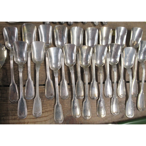 119 - A canteen of Keisel cutlery, comprising knives, forks, spoons, cake forks etc., marked 800, weight a... 