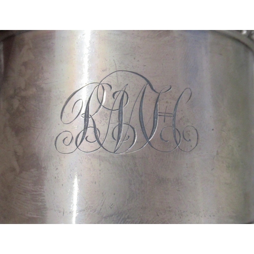 167 - A silver christening mug, with initials, weight 6oz