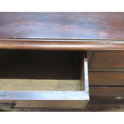 18 - A 19th century mahogany chest of drawers, width 43ins, depth 22.5ins, height 38ins