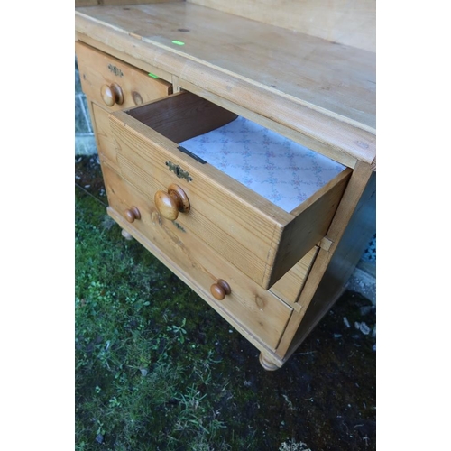 19 - A Pine washstand, width 33ins , height 39ins