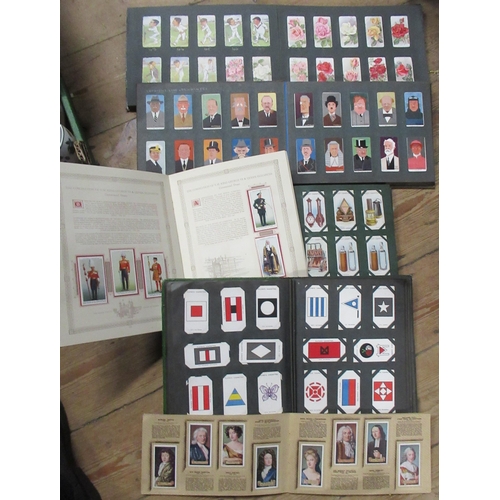 205 - Six cigarette card albums and cards