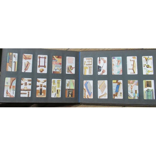 205 - Six cigarette card albums and cards