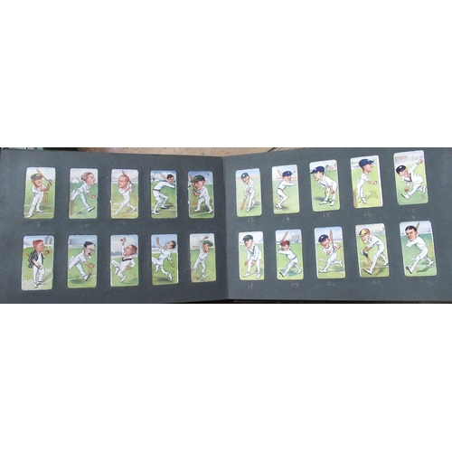 205 - Six cigarette card albums and cards