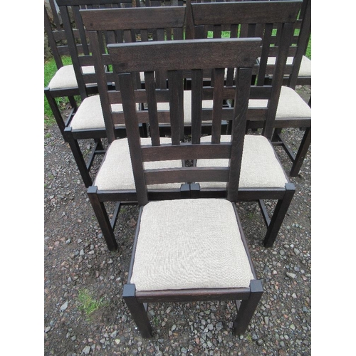 42 - A set of 10 modern dining chairs   -  Trade only