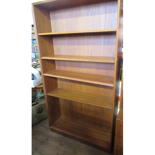 53 - A Danish bookcase, by Carlo Jensen for Poul Hunderved, height 72ins, width 39.5ins, depth 11.5ins