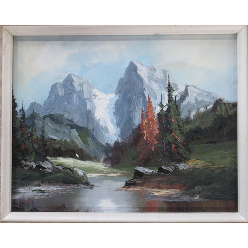 84 - Heinz L Koller, pair of oil on artist boards, landscapes, 7.5ins x 9.5ins