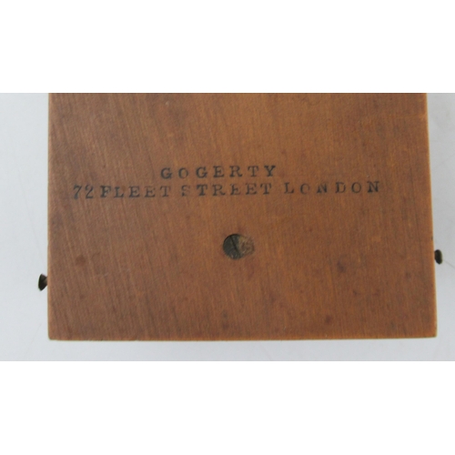 147 - Gogerty, A 19th century wooden cased pocket compass