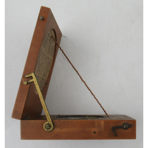 147 - Gogerty, A 19th century wooden cased pocket compass