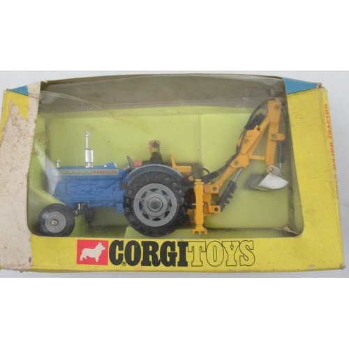 176 - A boxed Dinky Toys Ford D.800 snow plough and tipper truck, number 439, together with other Corgi & ... 