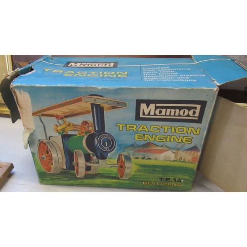 180 - A boxed Mamod Traction Engine, together with a boxed Mamod Lumber Wagon