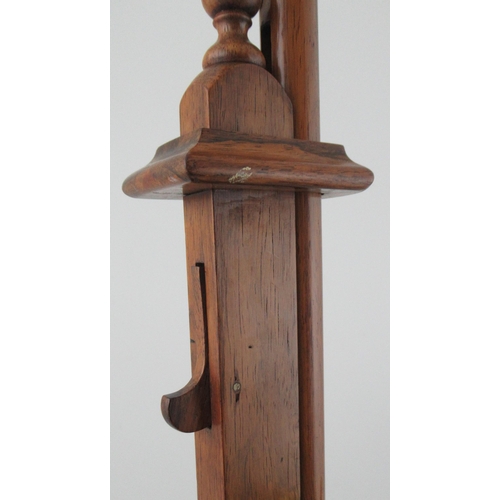 23 - A 19th century Regency rosewood telescope candlestand