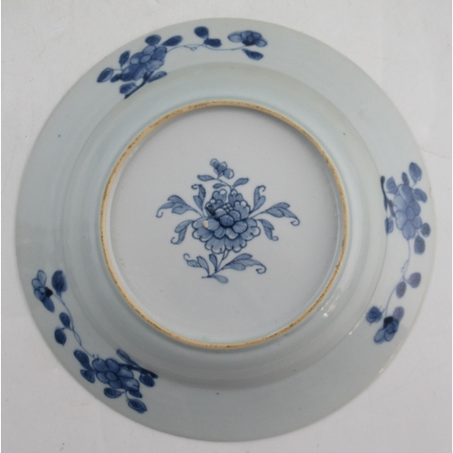 268 - Eleven Chinese porcelain soup dishes and eight plates, decorated with figures to a floral boarder, t... 