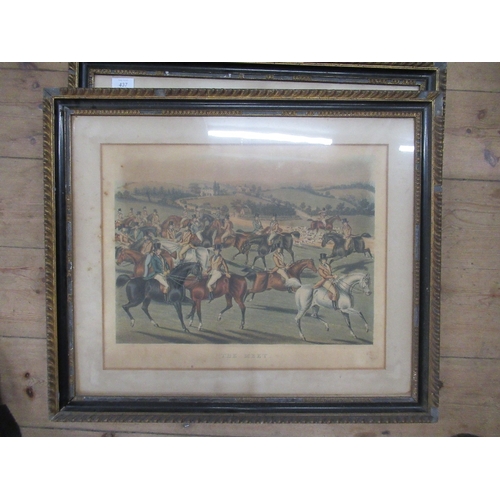 77 - A set of four 19th century Hunting prints