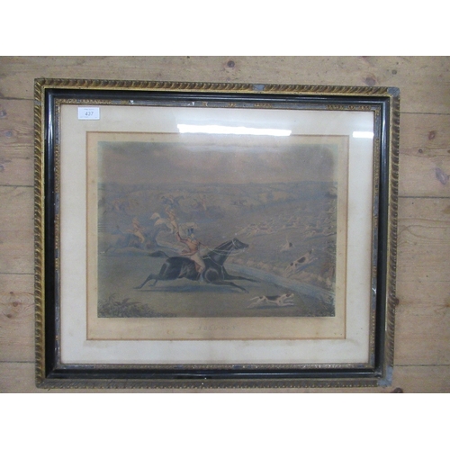 77 - A set of four 19th century Hunting prints