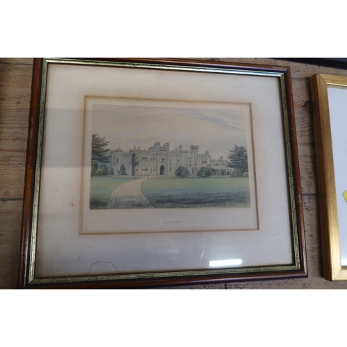 88 - A collection of Antique and later prints together with framed oriental silks