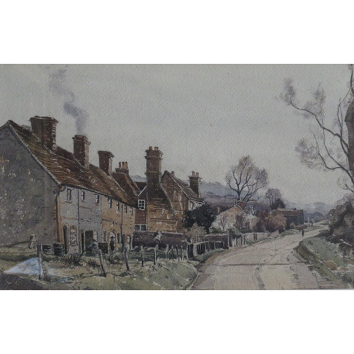 142 - Claude Muncaster, watercolour, Chalkshire, Bucks, 9ins x 13.5ins