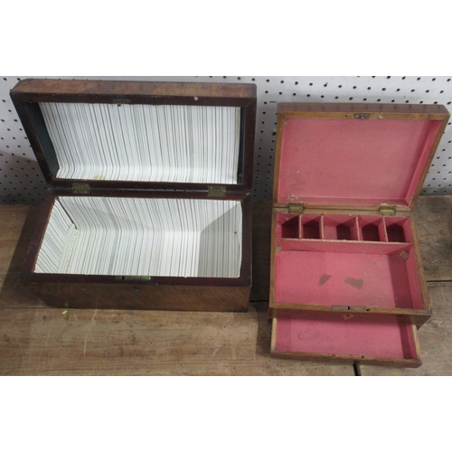 158 - Two 19th century mahogany boxes