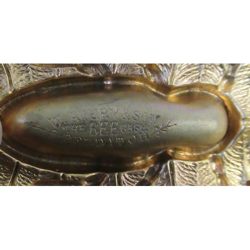 186 - W Avery & Son, Redditch, The Bee case, a gilt metal needle case modelled as a bee, length 4ins