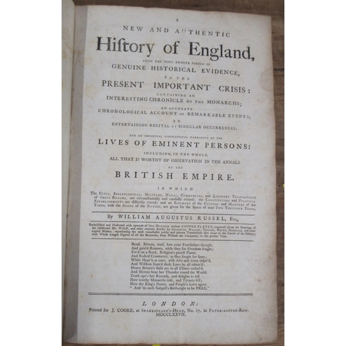 191 - A New and Authentic History of England, by William Augustus Russell, 1707