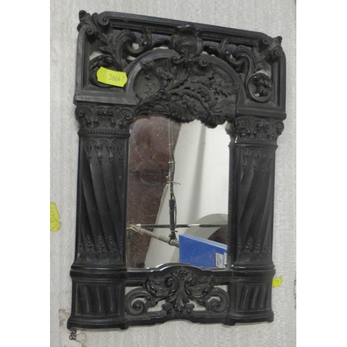 218 - A pair of Art Nouveau style metal photograph frames, decorated with a woman and flowers, marked to b... 