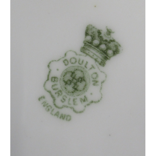 253 - A collection of porcelain, to include a Doulton Burslem plate decorated by Horse