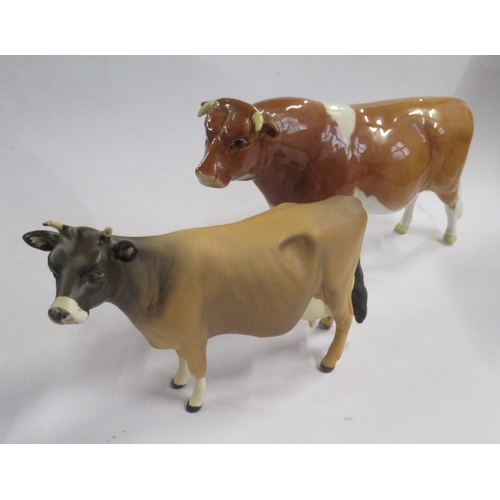 267 - Two Beswick models of cows, CH Sabrinas Sir Richmond 14th and CH Newton Tinkle