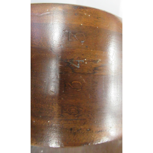 293 - A mahogany propeller clock, the movement marked Buren, the dial Wilson & Gill