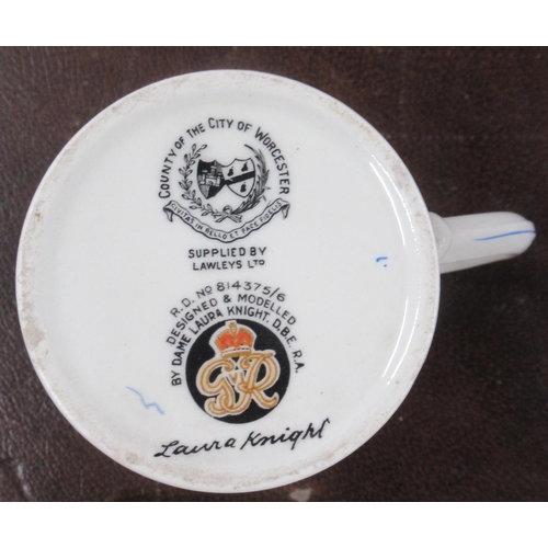 313 - A Royal commemorative mug, designed by Dame Laura Knight