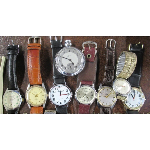 318 - A collection of wrist watches, a pocket watch etc