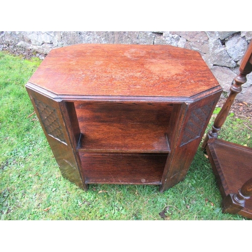 36A - An Art Deco style coffee table, hall table and another table