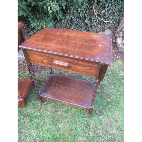 36A - An Art Deco style coffee table, hall table and another table