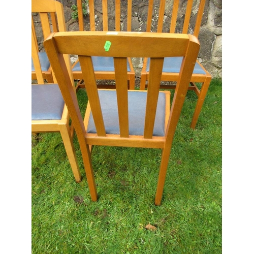 5 - A set of 5 Kitchen chairs stamped Verco