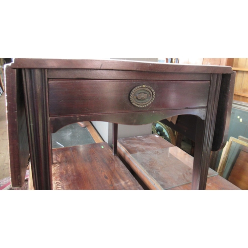 68 - A Pembroke table, width 37ins