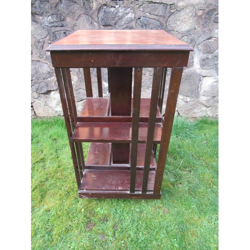 8 - A mahogany revolving book stand 19