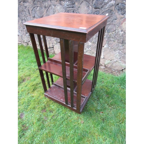 8 - A mahogany revolving book stand 19