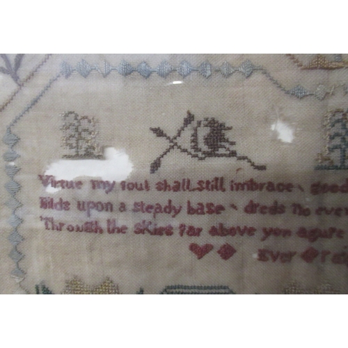 113 - A 19th century tapestry sampler, Alice Robinson Aged 11 years 1832, 17ins x 14.5ins