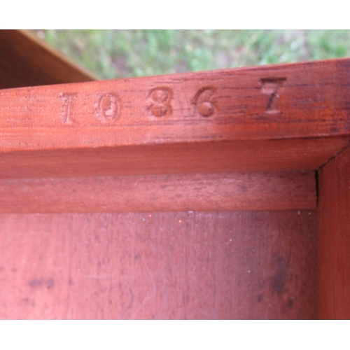 66 - A 19th century mahogany wellington chest, 18.5ins x 18ins, height 42.5ins