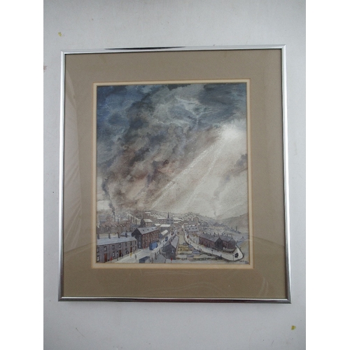 107 - Geoffrey W Birks, watercolour, signed, 11ins x 9.5ins, inscribed verso 