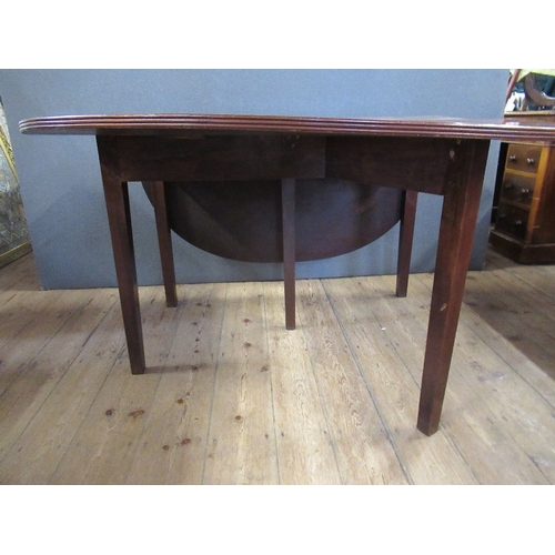 51 - A 19th century mahogany drop leaf table width 45ins, height 29ins