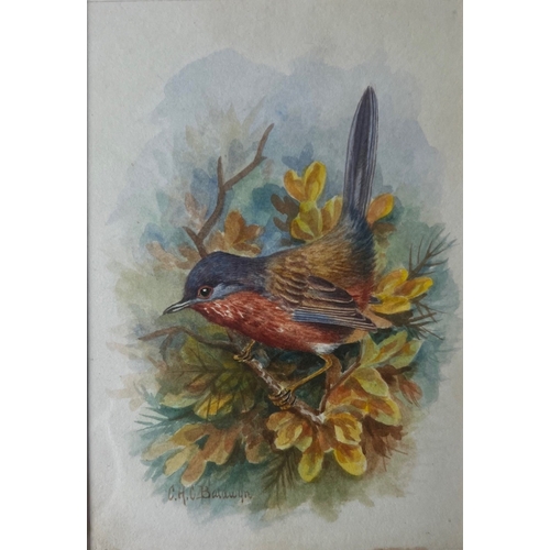 561 - Charles H.C.Baldwyn signed Pair of Vignette Watercolours 7