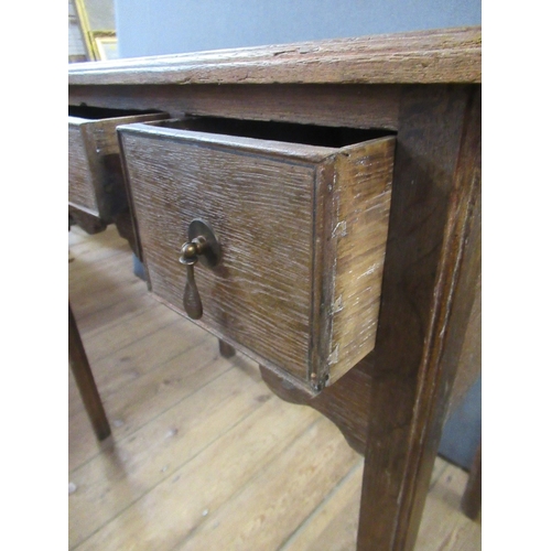 66 - An Antique oak lowboy, width 34ins, depth 19ins, height 31ins