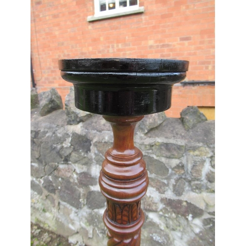 45 - A torchere stand, with replacement top, height 60ins