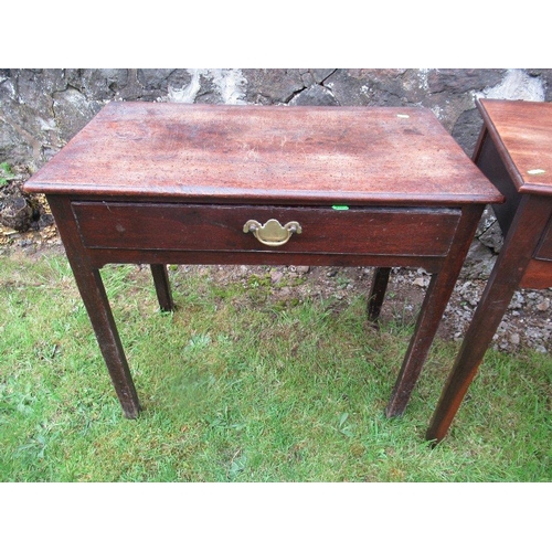 47 - Three 19th century mahogany tables, including two low boys, widths 30ins, 30ins, and 28ins